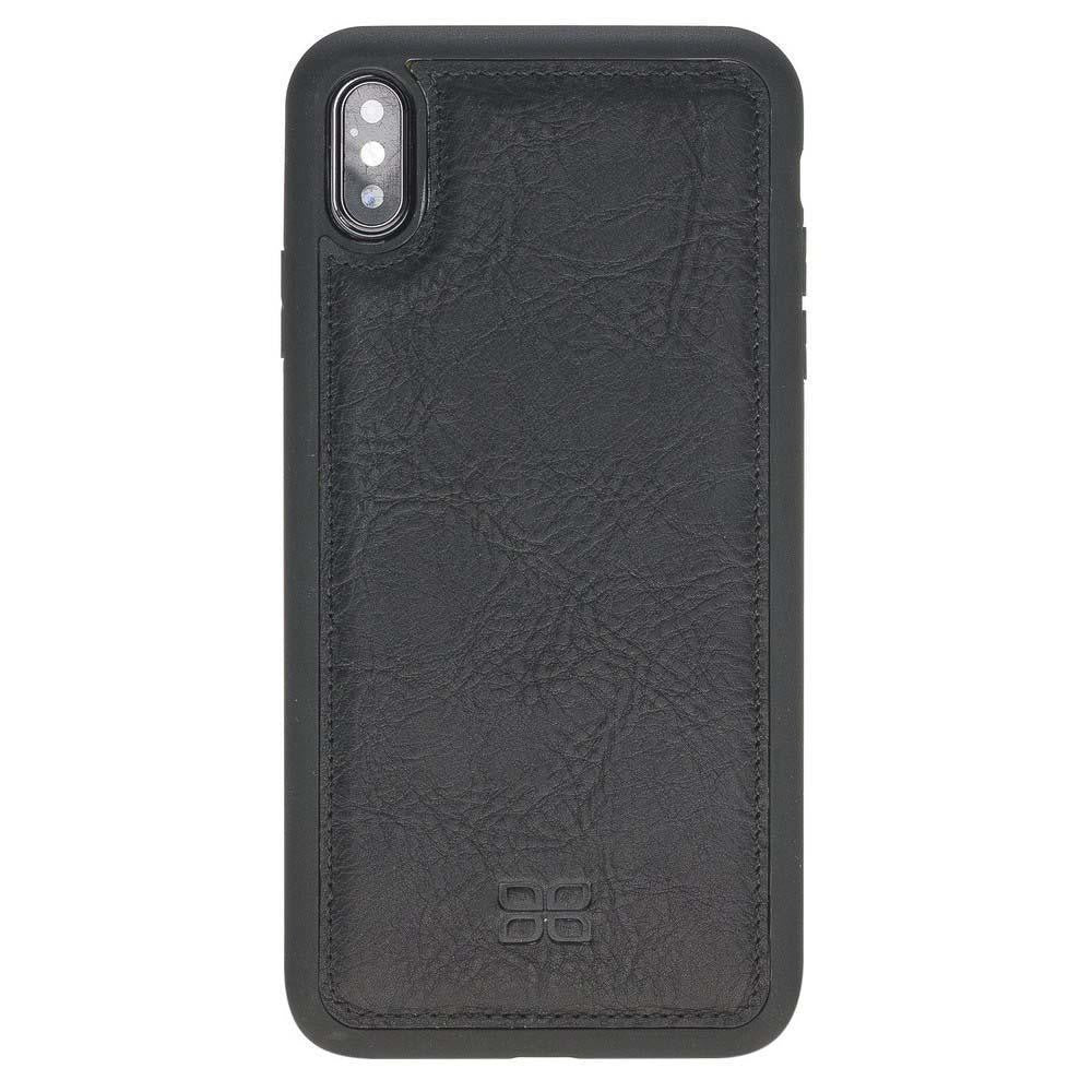 Bouletta Flex Cover Back Leder Case für iPhone XS Max Vegetal Black 2