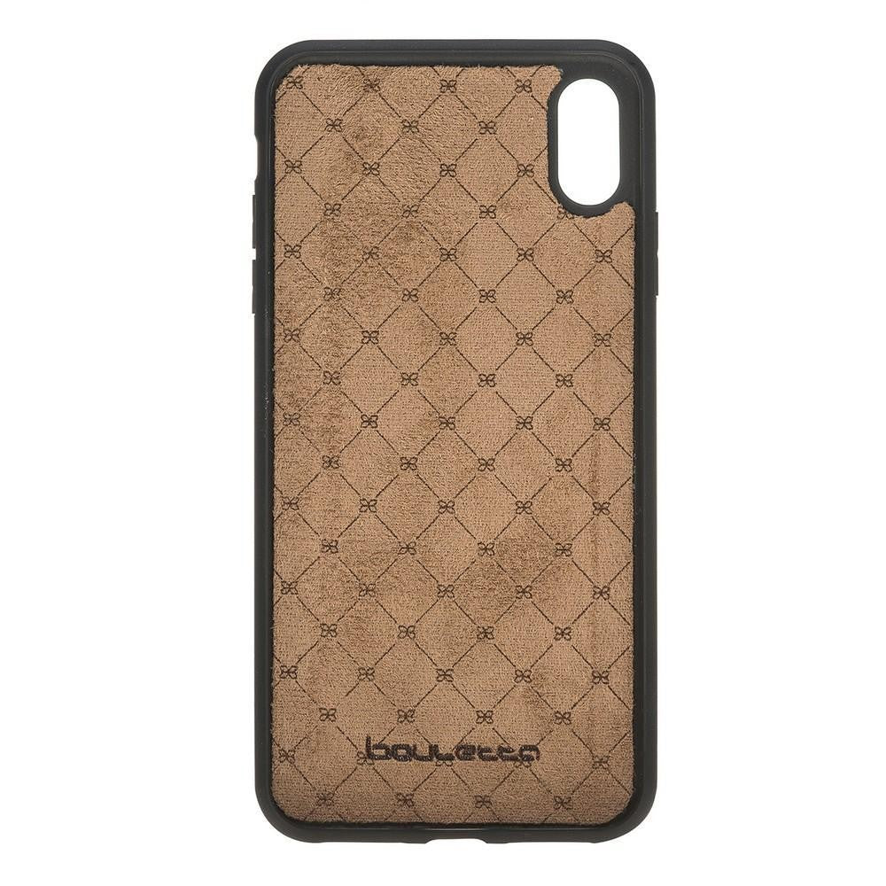 Bouletta Flex Cover Back Leder Case für iPhone XS Max Vegetal Grey