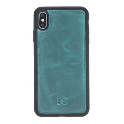 Bouletta Flex Cover Back Leder Case für iPhone XS Max Turquoise Blue