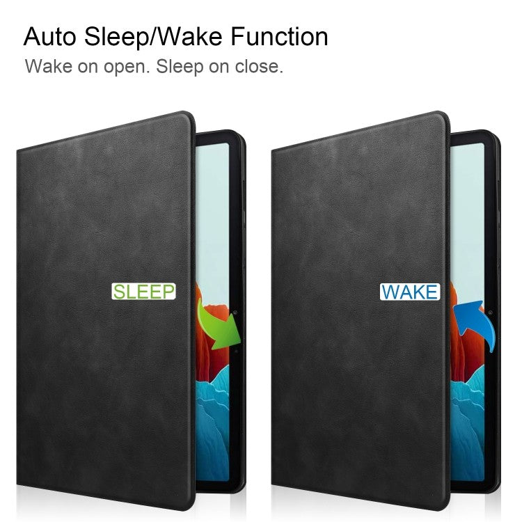 Samsung Galaxy Tab S7 (2020) Horizontal Flip Leder Hülle mit Halter-Schlaf Schwarz