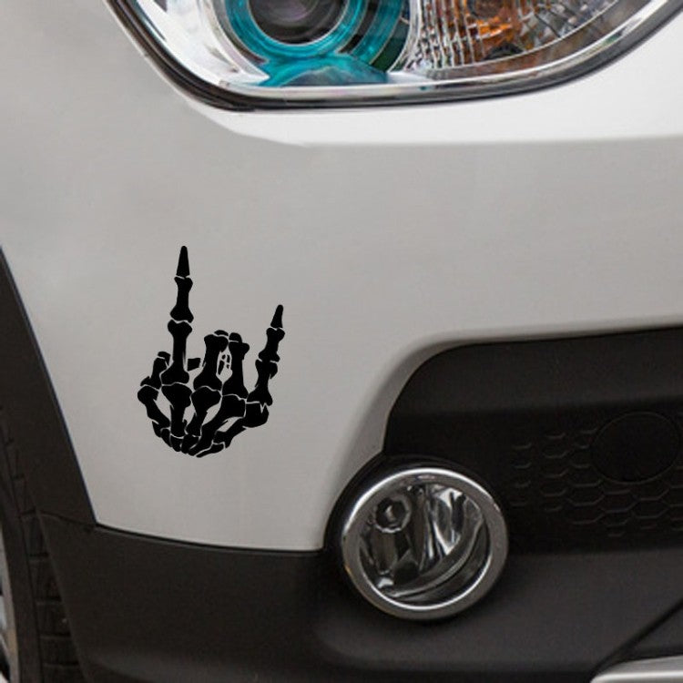 Schädel Finger Muster Autoaufkleber Vinyl Dekoration Schwarz