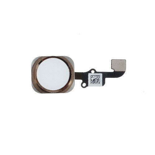 iPhone 6 Plus Home Button Flexkabel + Home Button - Weiss/Gold
