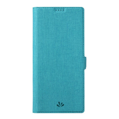 Galaxy S21 Ultra ViLi Stossfeste TPU + PU-Leder-Magnetschnalle Horizontal Flip Case mit Kartenfächern Halter (Blau)