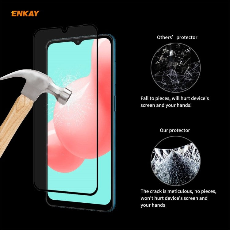 Samsung Galaxy A32 5G Enkay Temperiertes Glas Full-Kleber