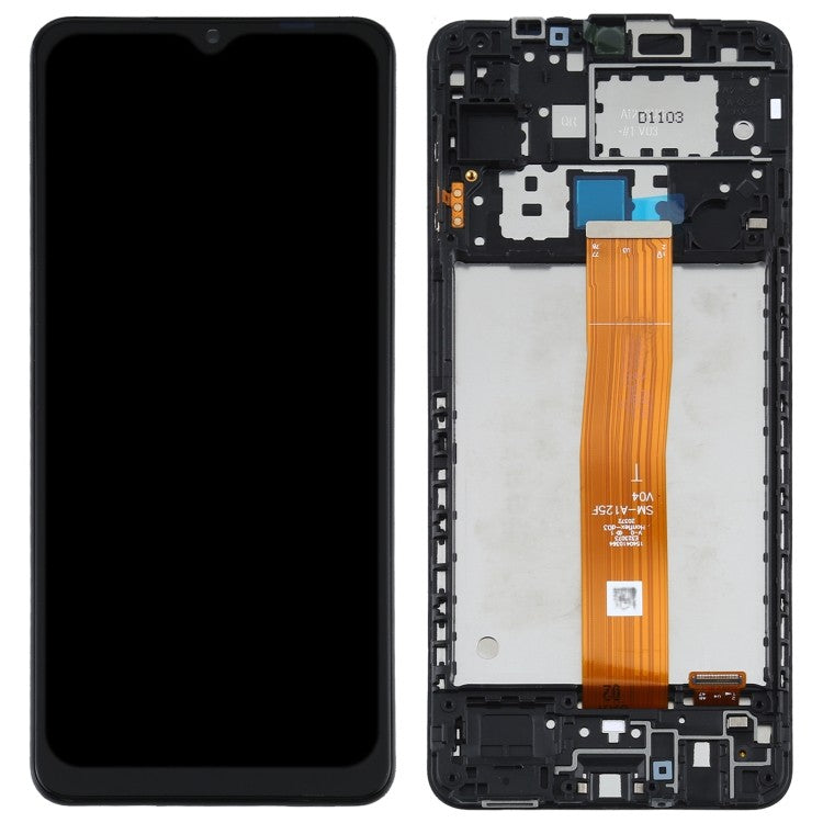  Samsung Galaxy A12 A125F Original LCD- Display - Bildschirm  mit Rahmen 