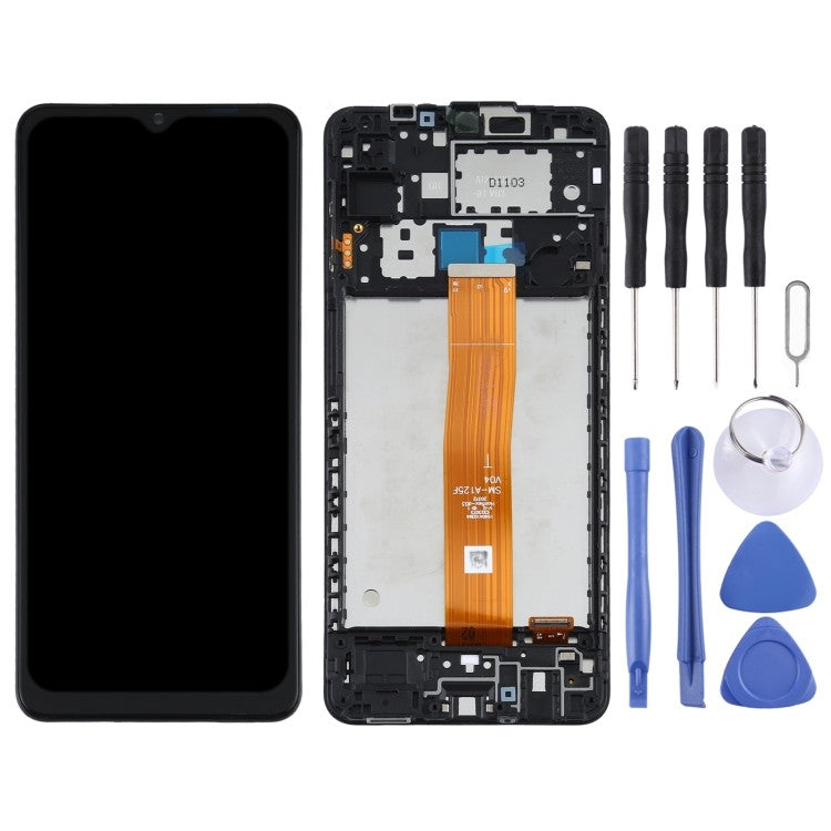  Samsung Galaxy A12 A125F Original LCD- Display - Bildschirm  mit Rahmen 