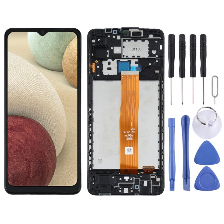  Samsung Galaxy A12 A125F Original LCD- Display - Bildschirm  mit Rahmen 