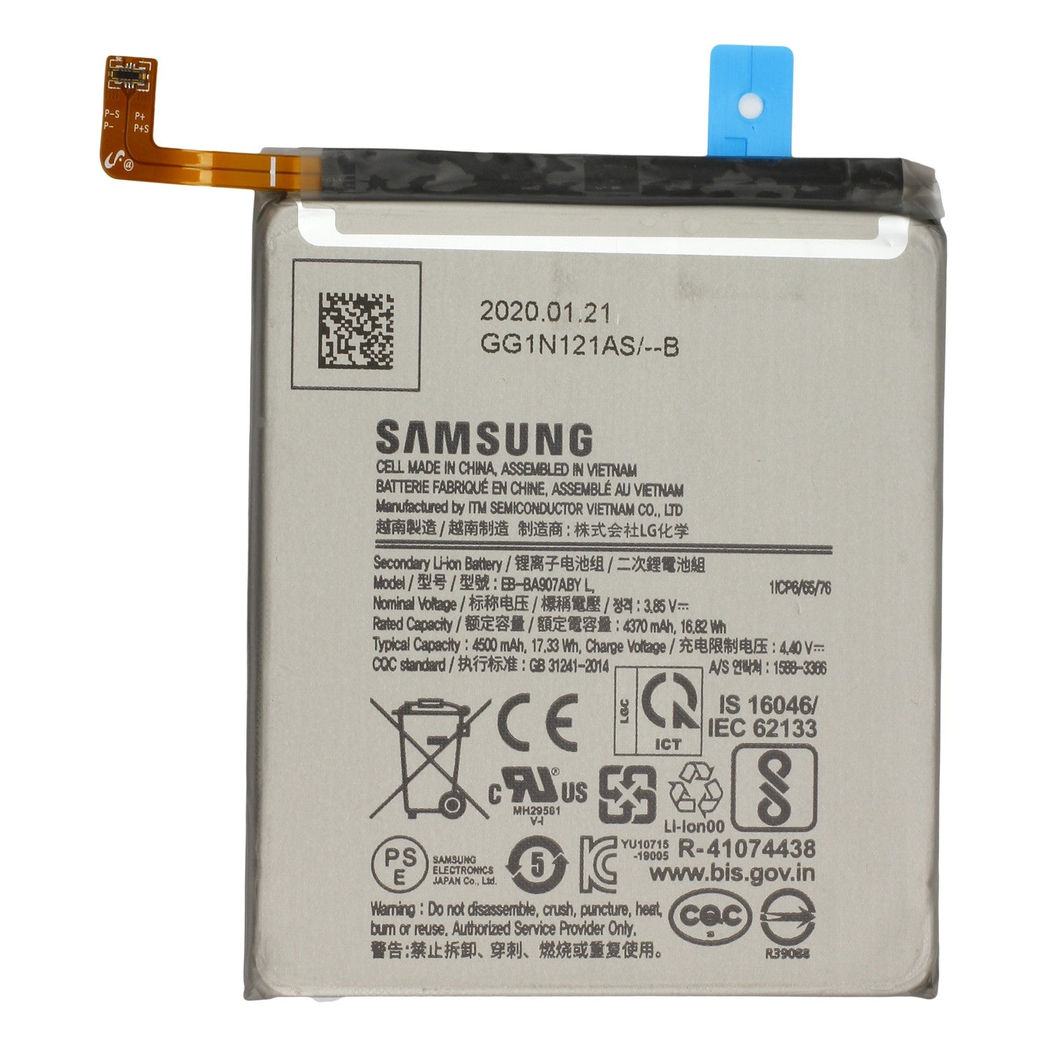Samsung Galaxy S10 Lite G770F Akku EB-BA907ABY