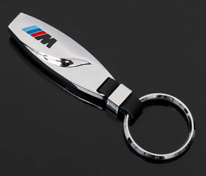 M power Glanze Metall Emblem Tuning Schlüsselanhänger (Auf Wunsch mit Gravur)