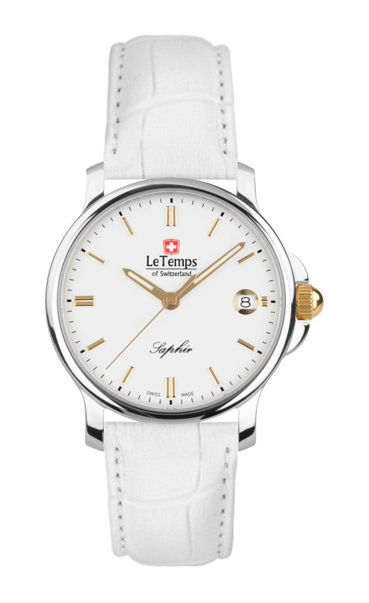 Le Temps of Switzerland Herrenuhren "ZAFIRA MEDIUM"  Ø 35 mm LT1055.44BL64