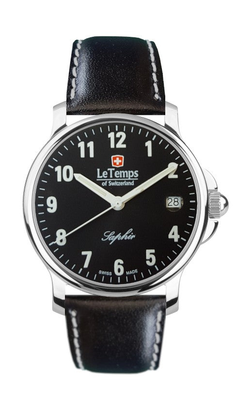 Le Temps of Switzerland Herrenuhren "ZAFIRA GENT"  Ø 38 mm  LT1065.07BL11