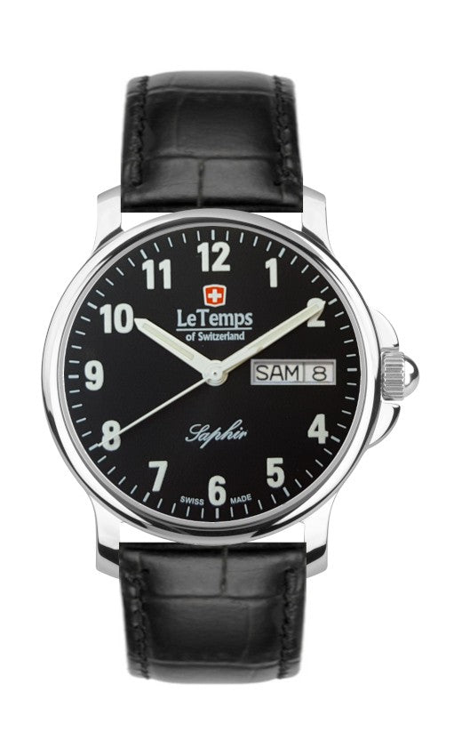 Le Temps of Switzerland Herrenuhren "ZAFIRA GENT"  Ø 38 mm  LT1065.08BL01