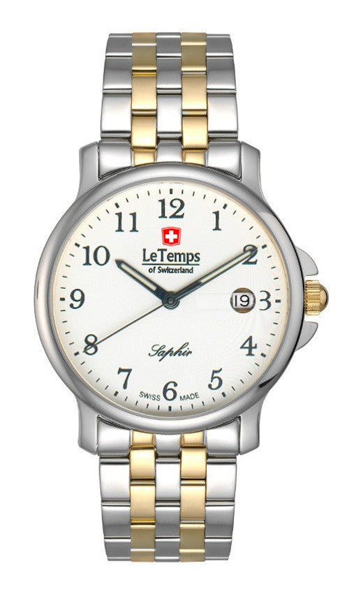 Le Temps of Switzerland Herrenuhren "ZAFIRA GENT"  Ø 38 mm Edelstahlband LT1065.41BT01