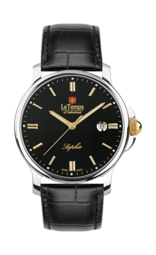 Le Temps of Switzerland Herrenuhren "ZAFIRA GENT"  Ø 38 mm  LT1065.45BL61