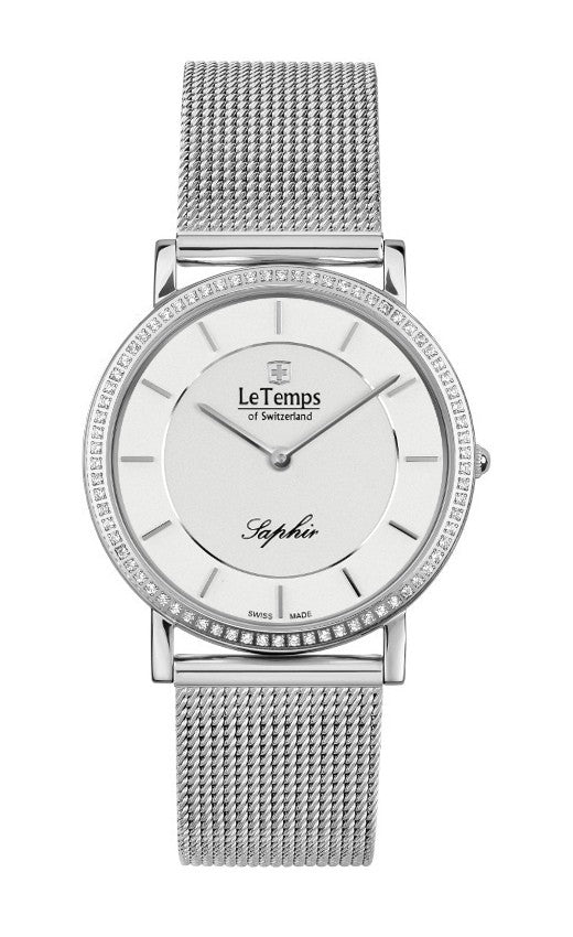 Le Temps Damenuhr "ZAFIRA SLIM SWAROVSKI" (Ø 34 mm LT1086.03BS01