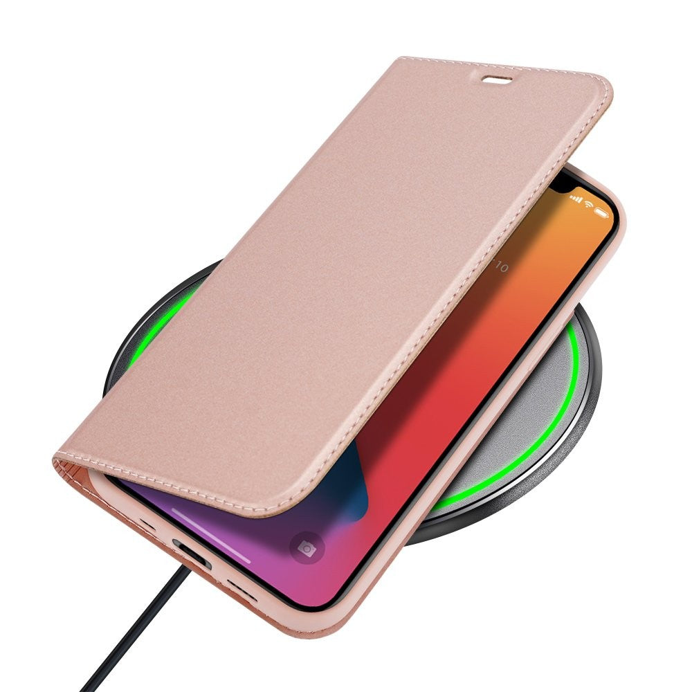 DUX DUCIS Skin Pro Holsterhülle Elegantes Etui für iPhone 12 mini pink