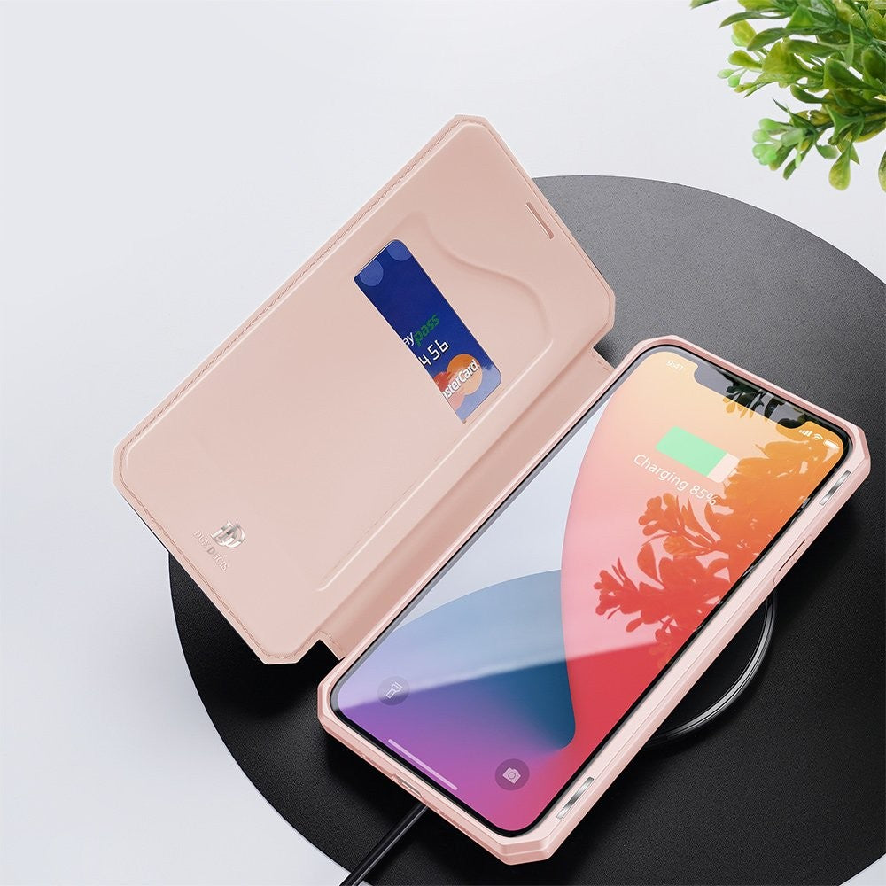 DUX DUCIS Skin X Holster Flip Cover Handyhülle für iPhone 12 mini pink