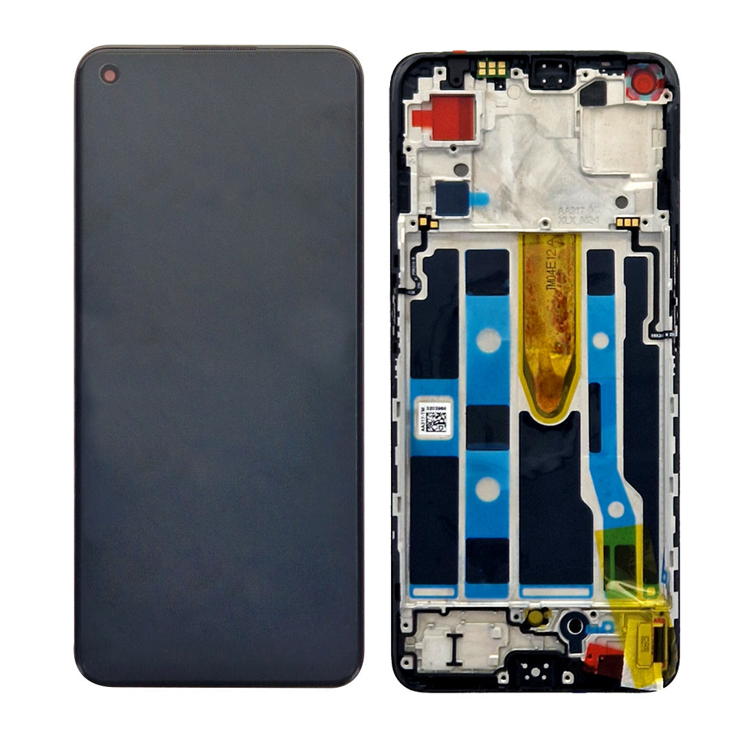 Oppo Find X5 Lite, Reno 7 5G Display And Digitizer With Frame Black OEM