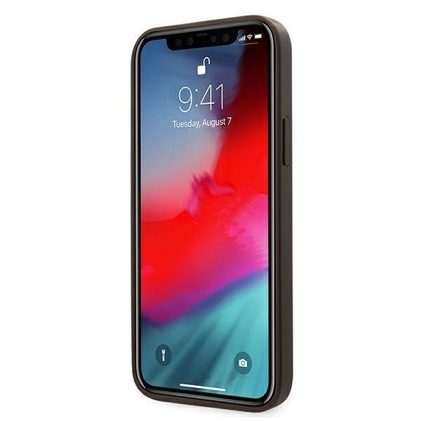 Guess iPhone 12 Pro Max 6.7  Hardcase 4G Stripe Collection braun
