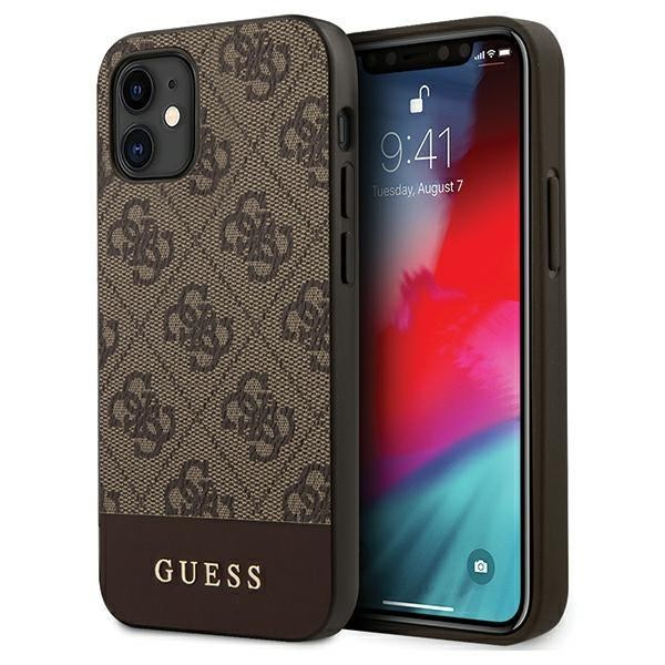 Guess iPhone 12 Pro Max 6,7  Blumenkollektion Handyhülle marineblau