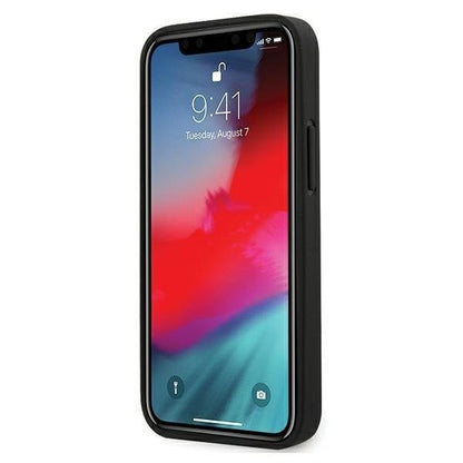 Guess iPhone 12 mini 5,4" Hardcase 4G Stripe Collection braun