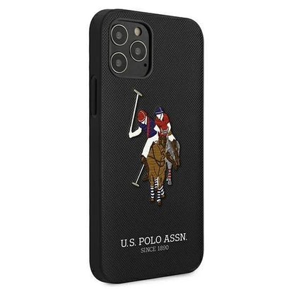 US Polo iPhone 12/12 Pro 6.1" Polo Embroidery Collection Handyhülle schwarz