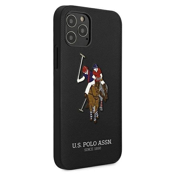 US Polo iPhone 12/12 Pro 6.1" Polo Embroidery Collection Handyhülle schwarz