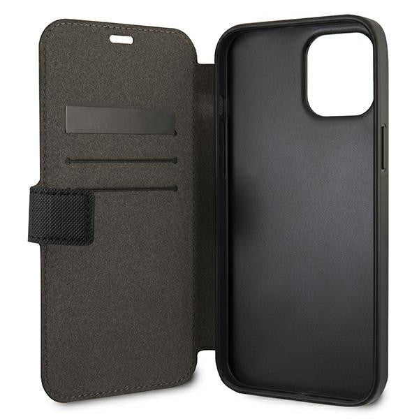 US Polo iPhone 12/12 Pro 6.1"  Buch Polo Embroidery Collection Handyhülle schwarz