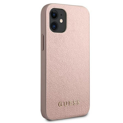 Guess iPhone 12 mini 5,4"  Hardcase Irisierend Roségold