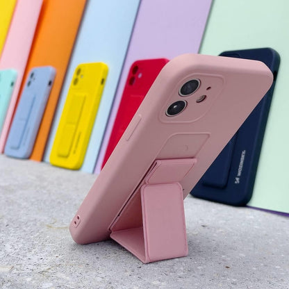 Wozinsky Kickstand Case Flexible Silikon Stand Cover iPhone 12 Pro Max Hellblau