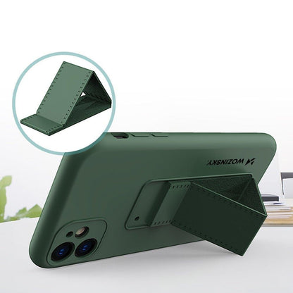 Wozinsky Kickstand Case Flexible Silikon Stand Cover iPhone 12 Pro Max Gelb
