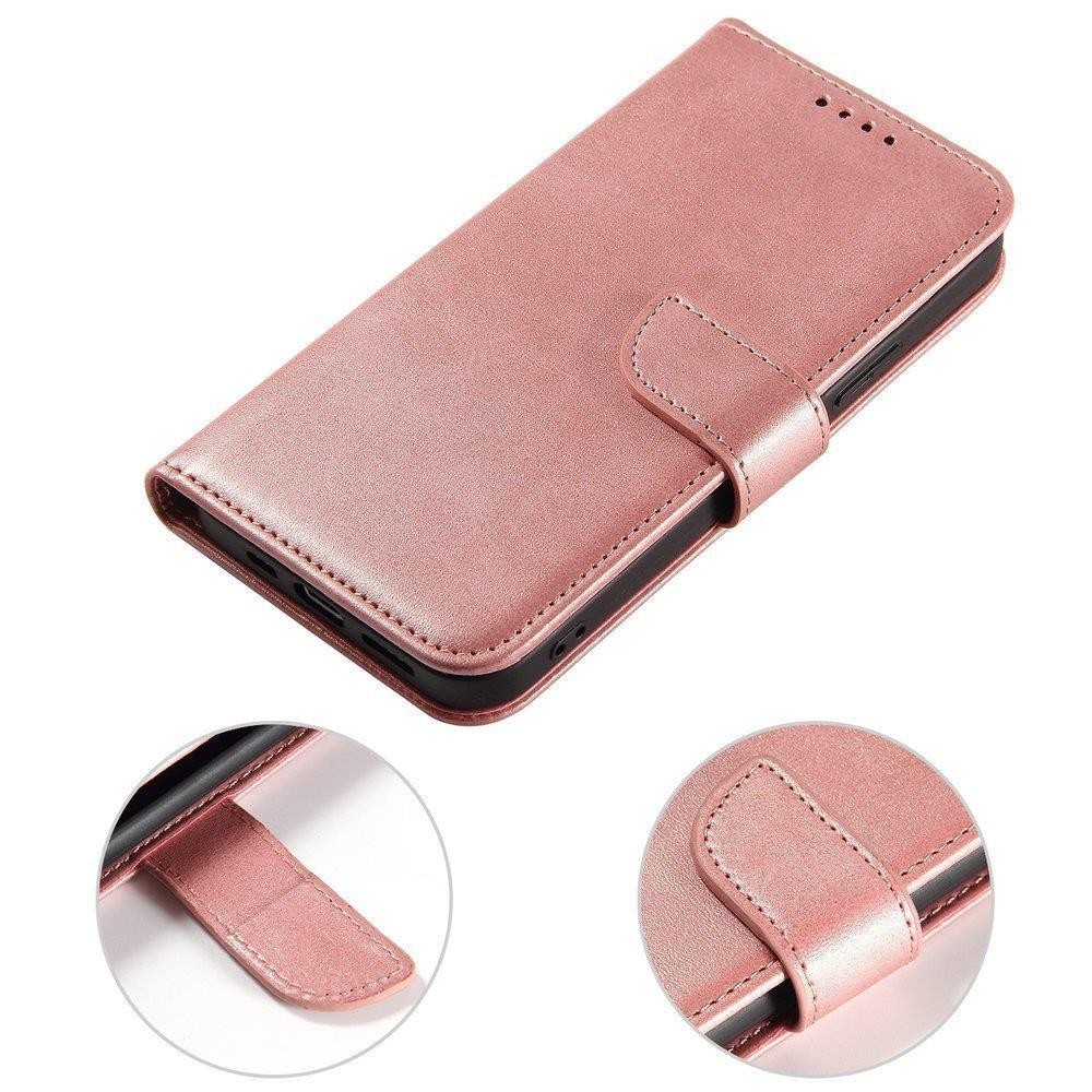 Magnet Case booktype case schutzhülle aufklappbare hülle für Samsung Galaxy A42 5G rosa