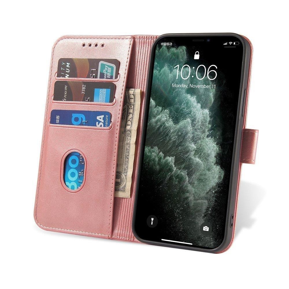 Magnet Case booktype case schutzhülle aufklappbare hülle für Samsung Galaxy A42 5G rosa