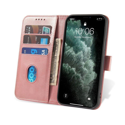 Magnet Case booktype case schutzhülle aufklappbare hülle für Samsung Galaxy A42 5G rosa
