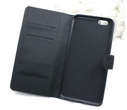 Regenbogen Wasser Tropfen Bling Leder Etui iPhone 6 Plus