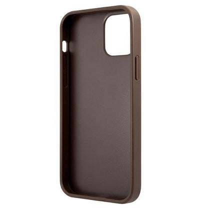 Guess iPhone 12 mini 5.4" braun / braun Hardcase 4G Stripe