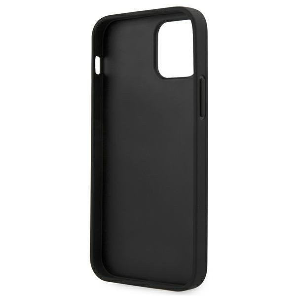 Guess iPhone 12 mini 5,4" grau / grau Hardcase 4G Stripe