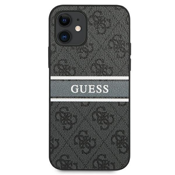 Guess iPhone 12 mini 5,4" grau / grau Hardcase 4G Stripe