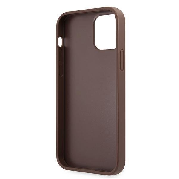 Guess iPhone 12 mini 5,4" grau / grau Hardcase 4G Stripe