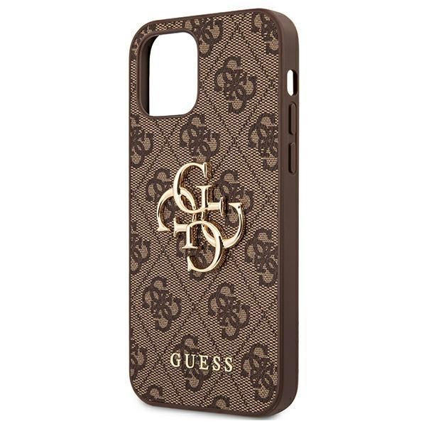 Guess iPhone 12 mini 5,4" grau / grau Hardcase 4G Stripe