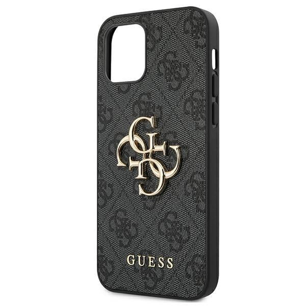 Guess iPhone 12 mini 5,4" grau / grau Hardcase 4G Big Metal Logo
