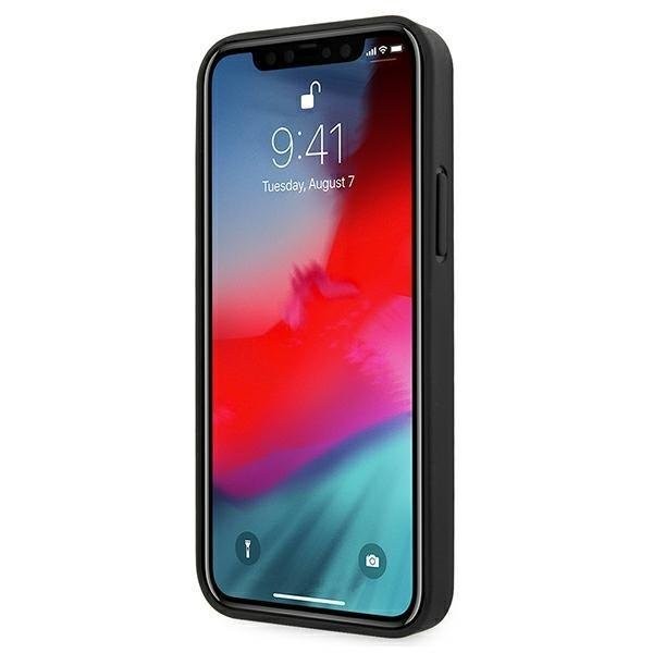 Guess iPhone 12 mini 5,4" grau / grau Hardcase 4G Big Metal Logo