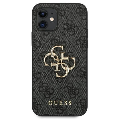 Guess iPhone 12 mini 5,4" grau / grau Hardcase 4G Big Metal Logo