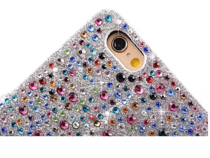 Regenbogen Wasser Tropfen Bling Leder Etui iPhone 6 Plus