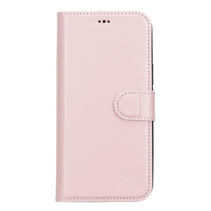 Bouletta Magnetische abnehmbare Handyhülle aus Leder mit RFID-Blocker für iPhone 13 Pro Max Sand