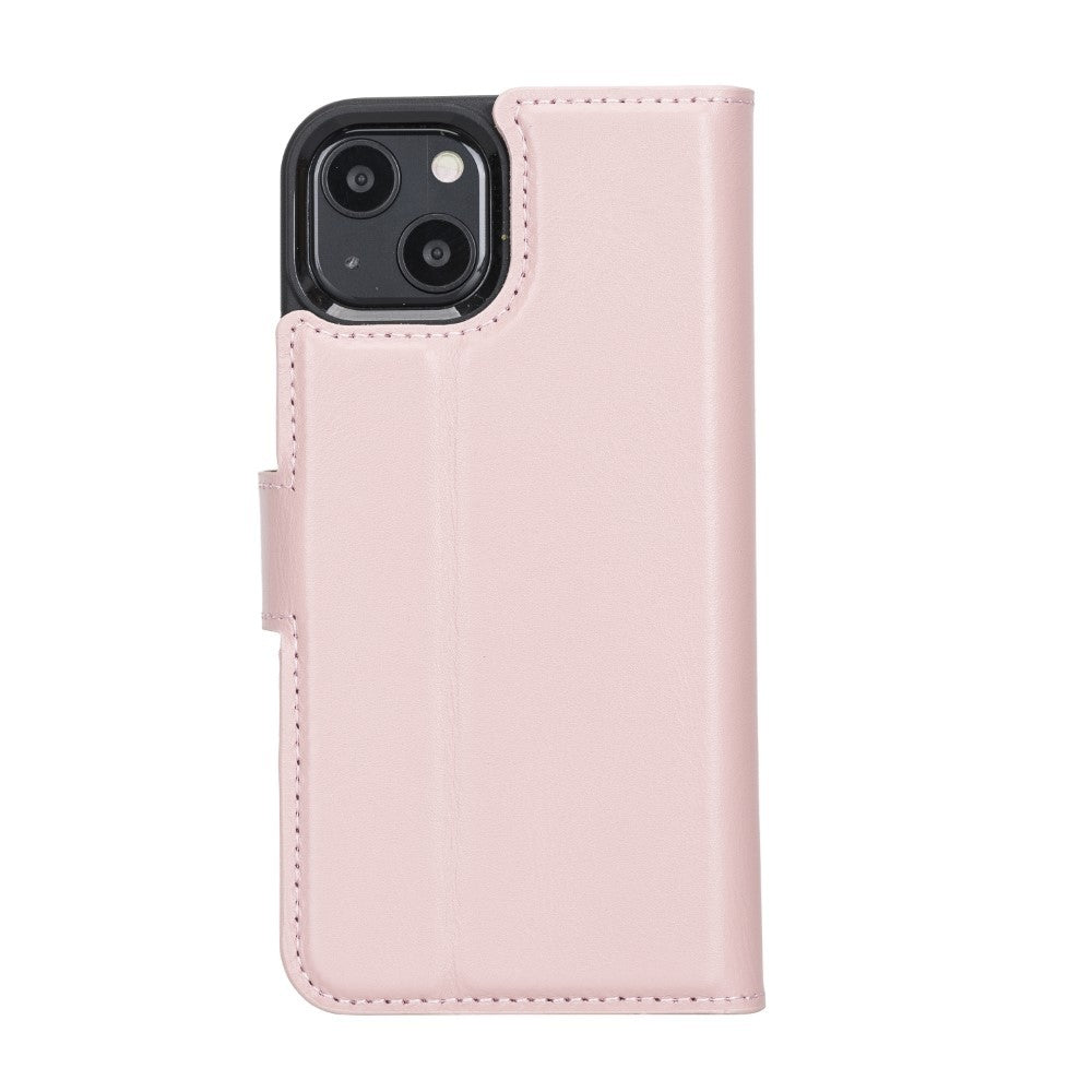 Bouletta Magnetische abnehmbare Handyhülle aus Leder mit RFID-Blocker für iPhone 13  Sand