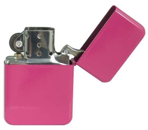 Benzin American Style Feuerzeug - chrom satin  (Auf Wunsch mit Gravur)