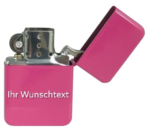 Benzin American Style Feuerzeug - chrom satin  (Auf Wunsch mit Gravur)