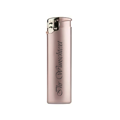 Feuerzeuge edle Metallic Serie Rosegold  (Auf Wunsch mit Gravur)