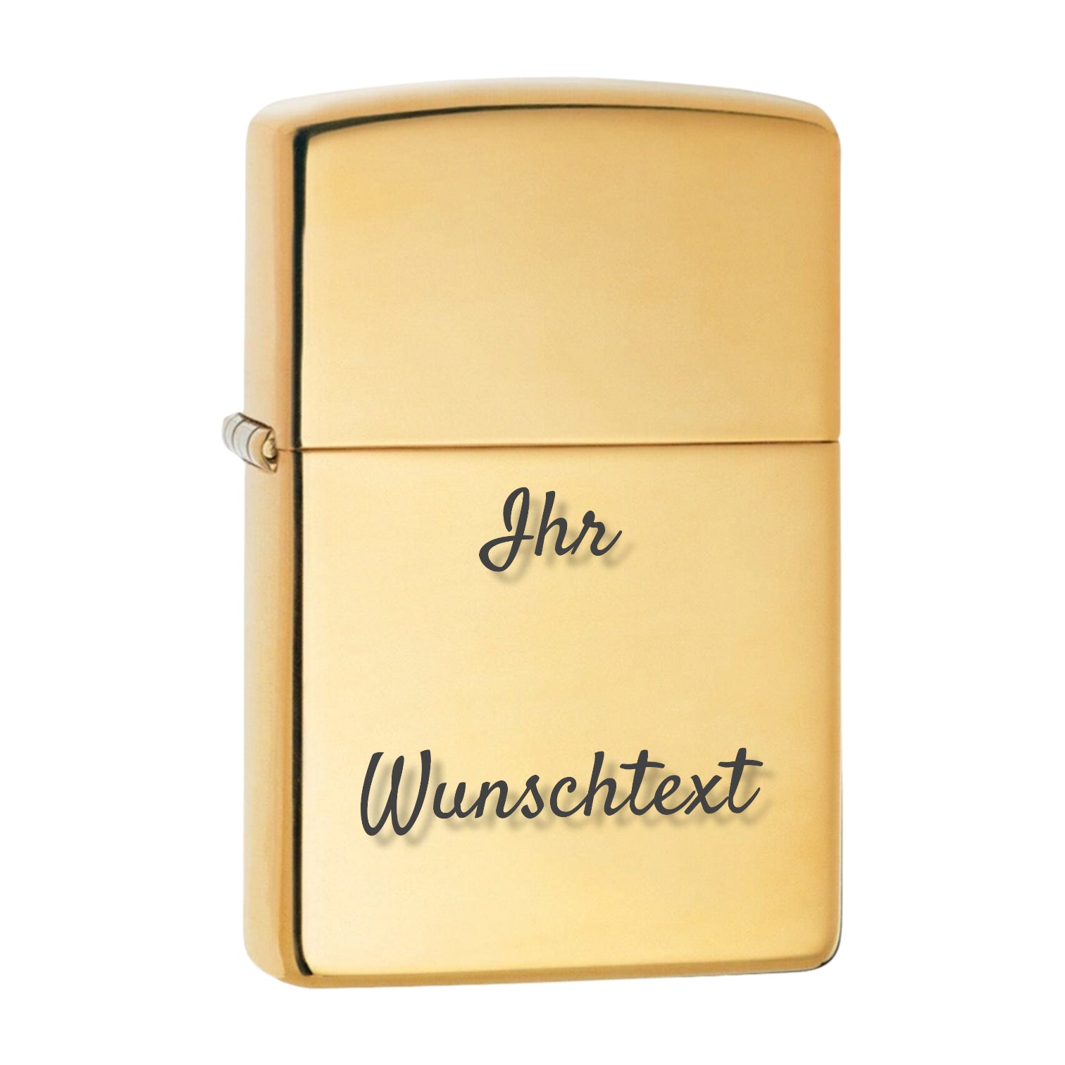 Benzin Exclusiv Feuerzeug - Gold Farben "Goldbarren" (Auf Wunsch mit Gravur)